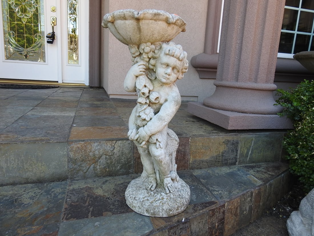 Classical Baroque Style Garden Birdbath / Planter - 2