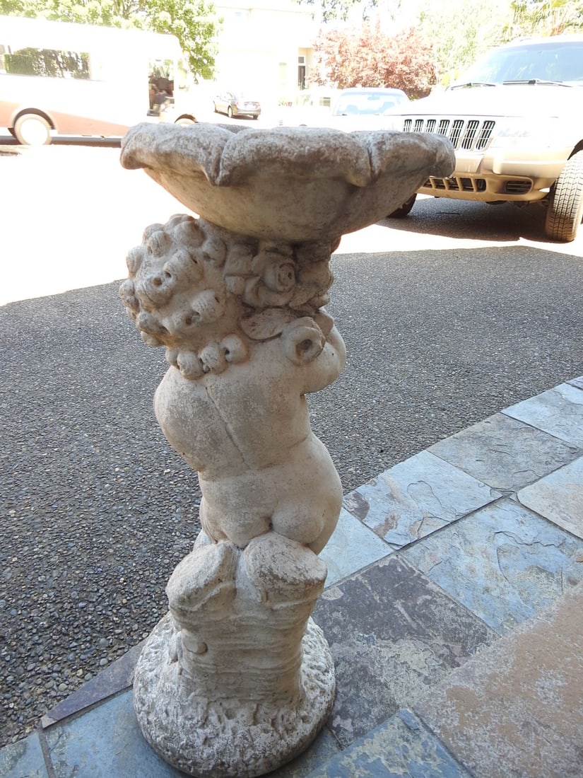 Classical Baroque Style Garden Birdbath / Planter - 4