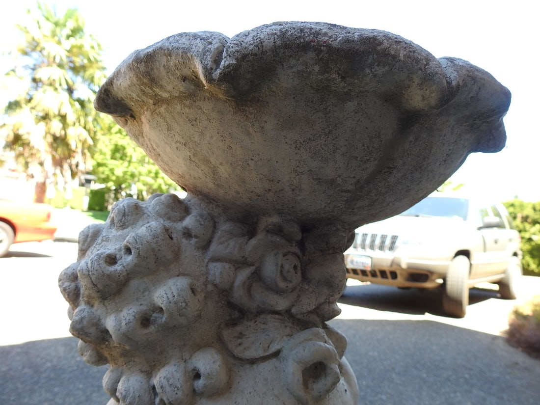 Classical Baroque Style Garden Birdbath / Planter - 6