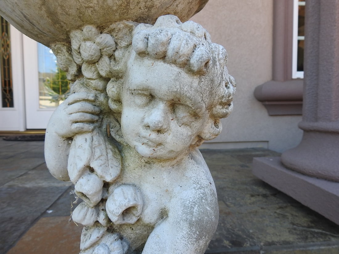 Classical Baroque Style Garden Birdbath / Planter - 8