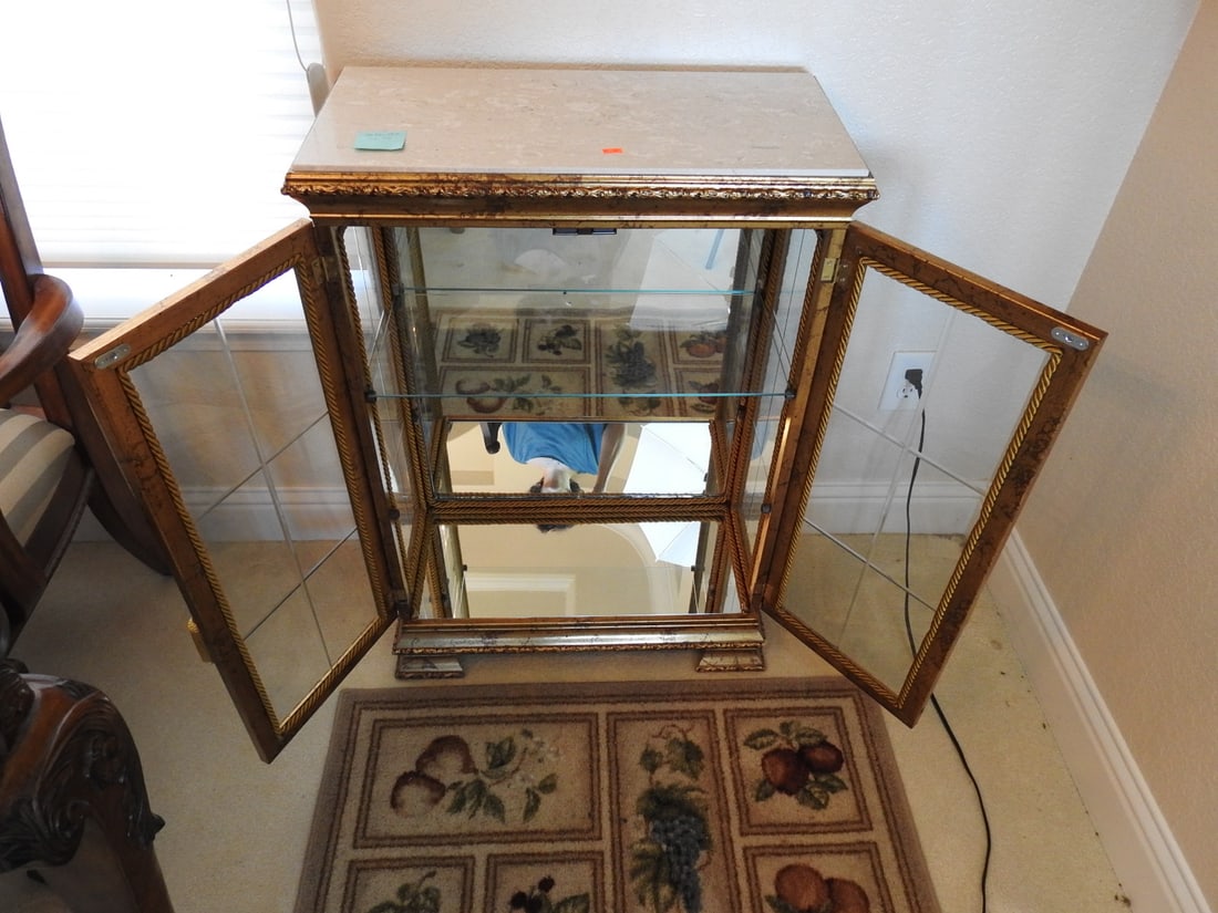 Venetian Rococo Revival Glass Display Cabinet - 10
