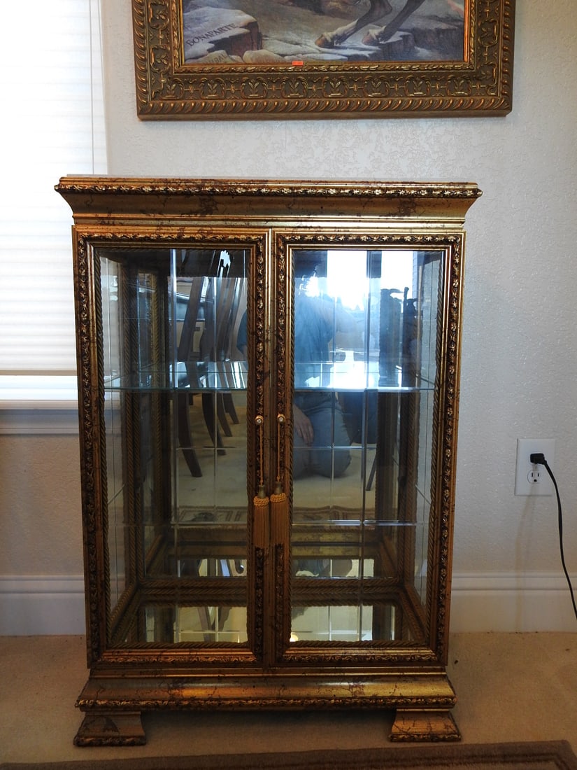 Venetian Rococo Revival Glass Display Cabinet - 6