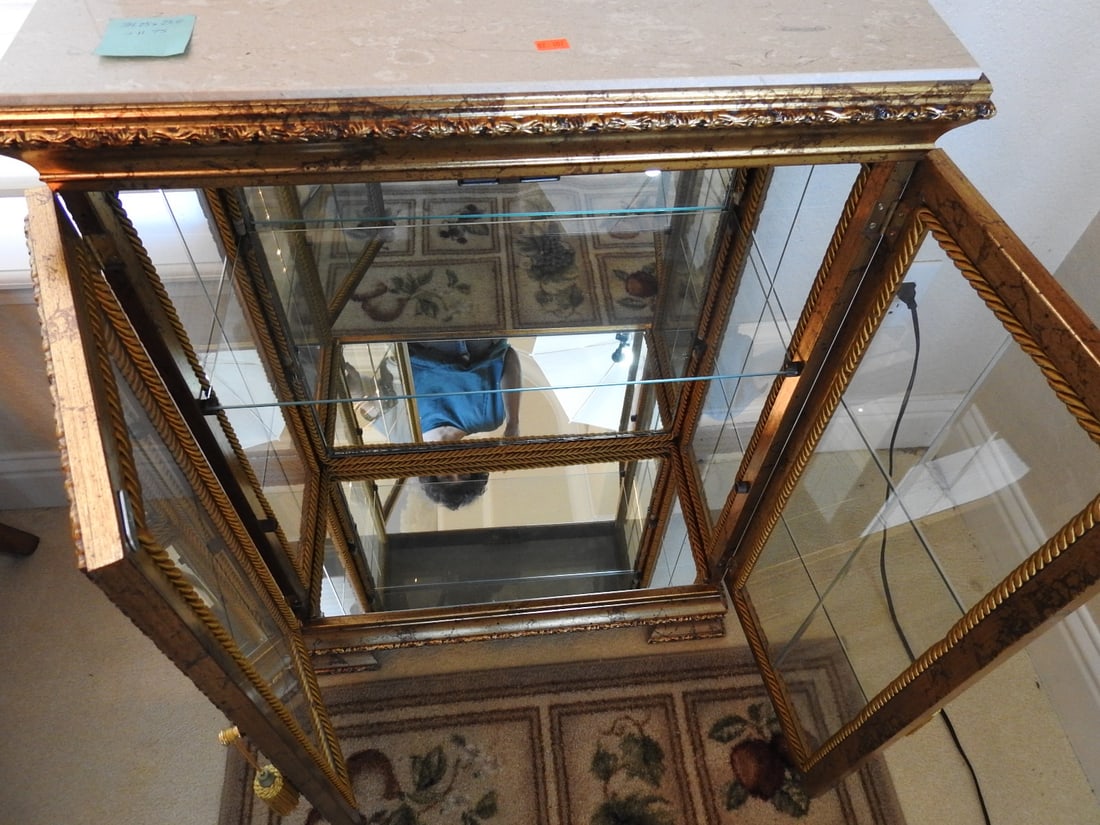 Venetian Rococo Revival Glass Display Cabinet - 9