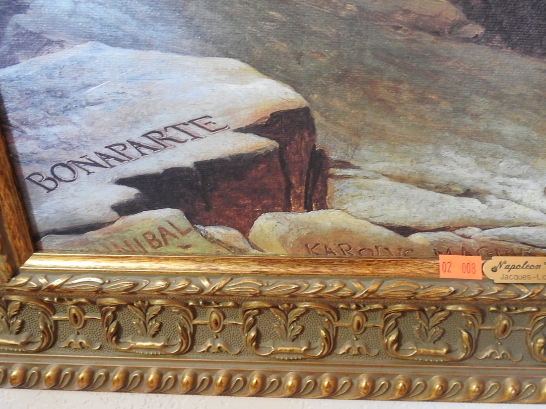 Napoleon Crossing the Alps Framed Reprint - 4