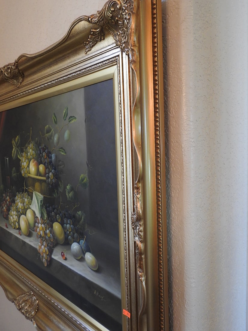 Large Framed Still Life Painting - 7