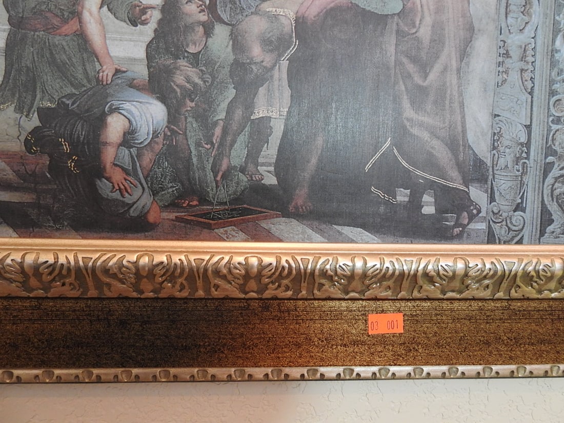 Framed “School of Athens" Reprint - 2