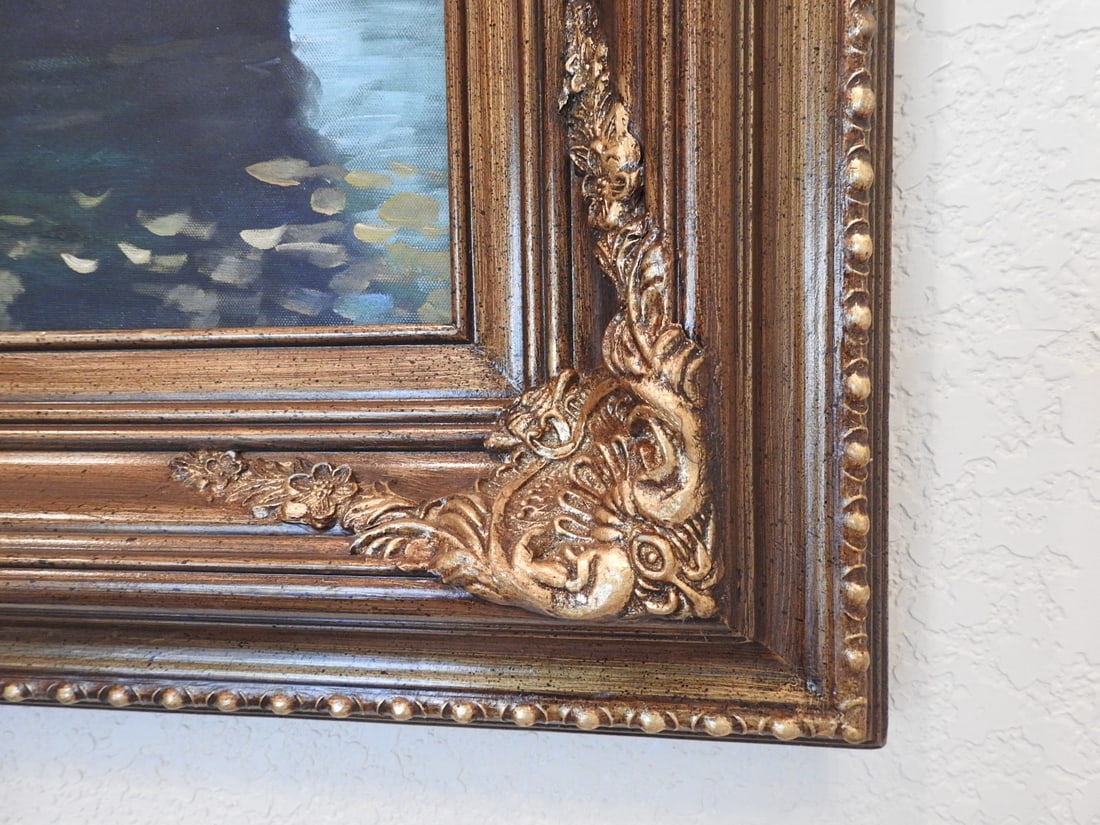 Framed The Lady of Shalott Oil Painting - 4