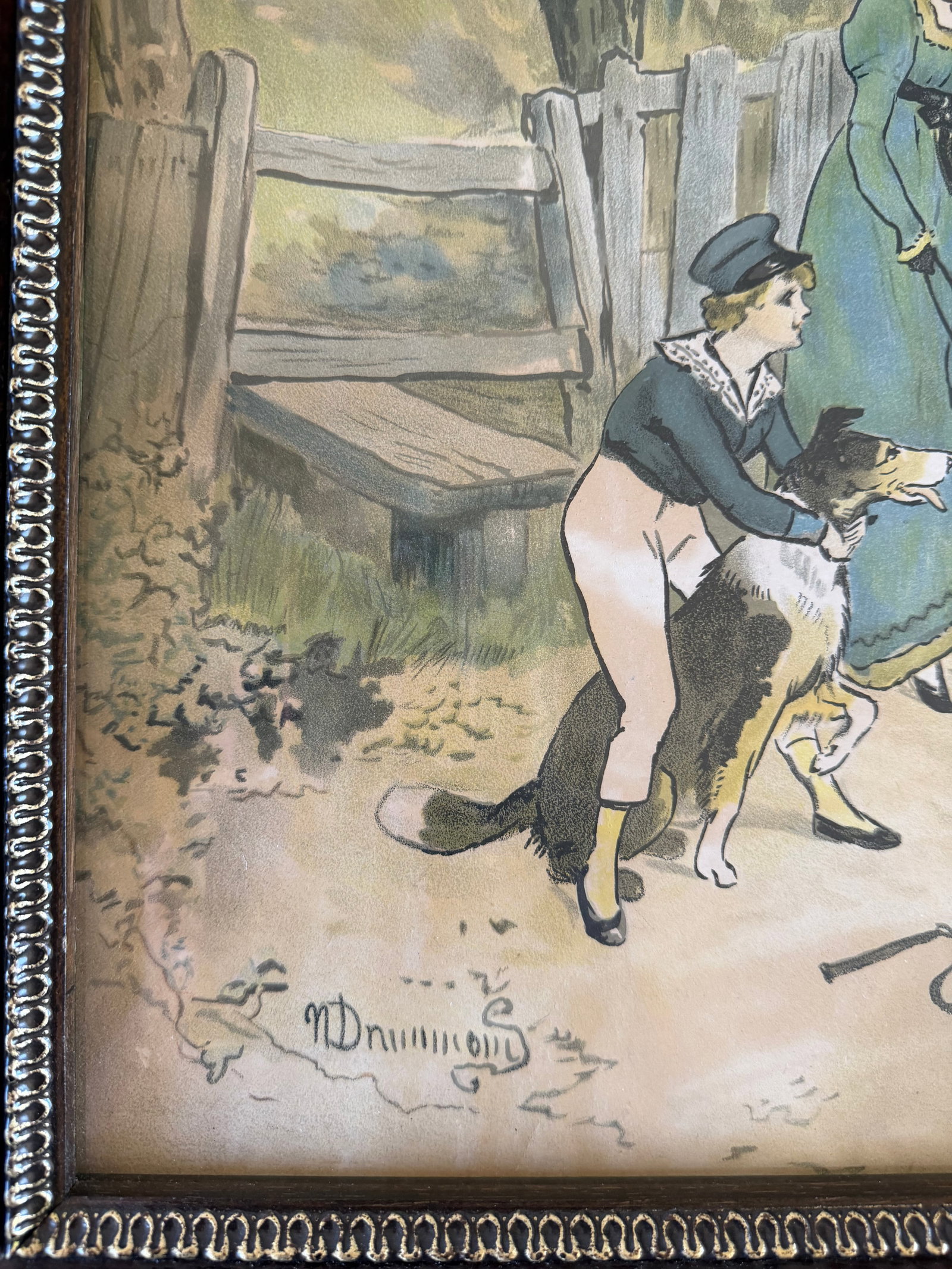 Pair of Framed Drummond Fox Hunt Scene Prints - 7