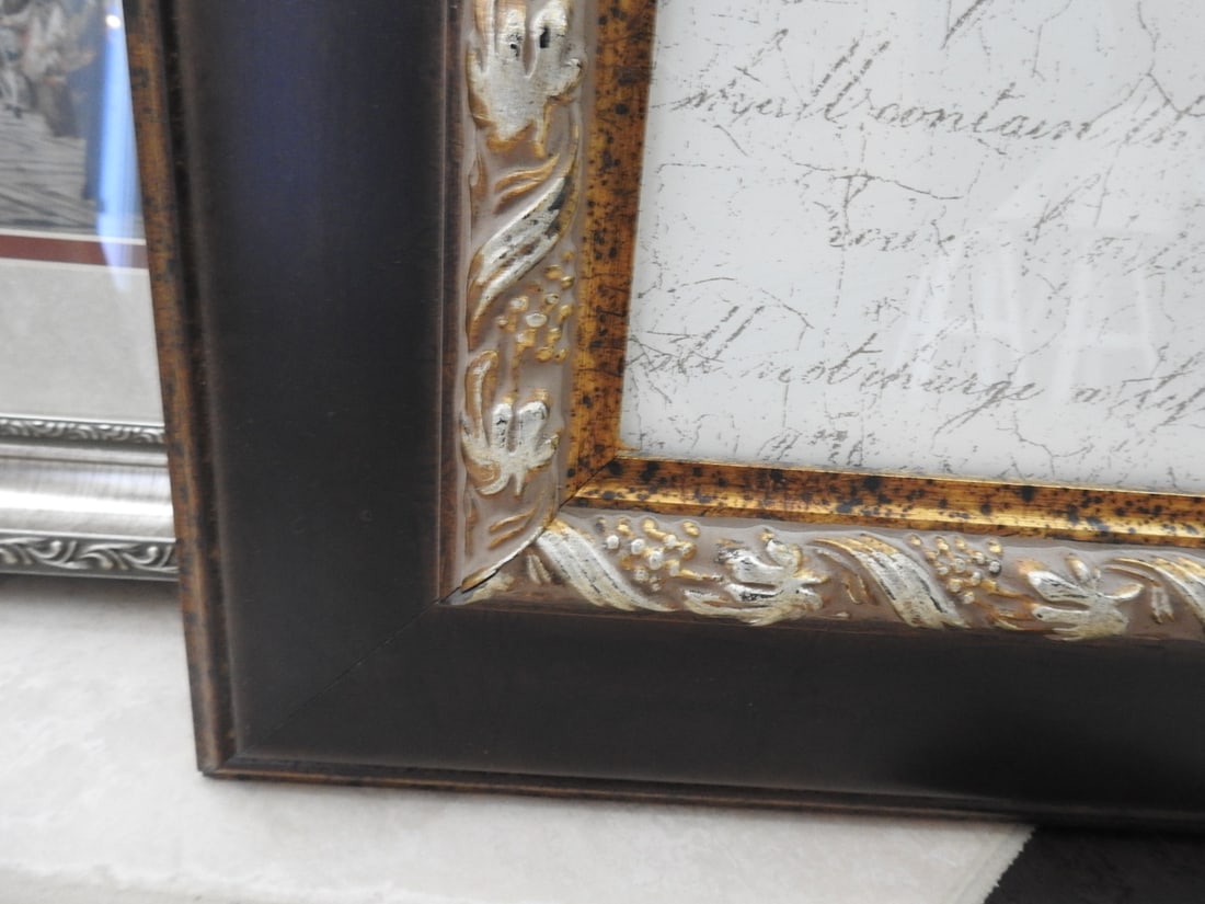 Neoclassical Framed Etching Reprint - 7