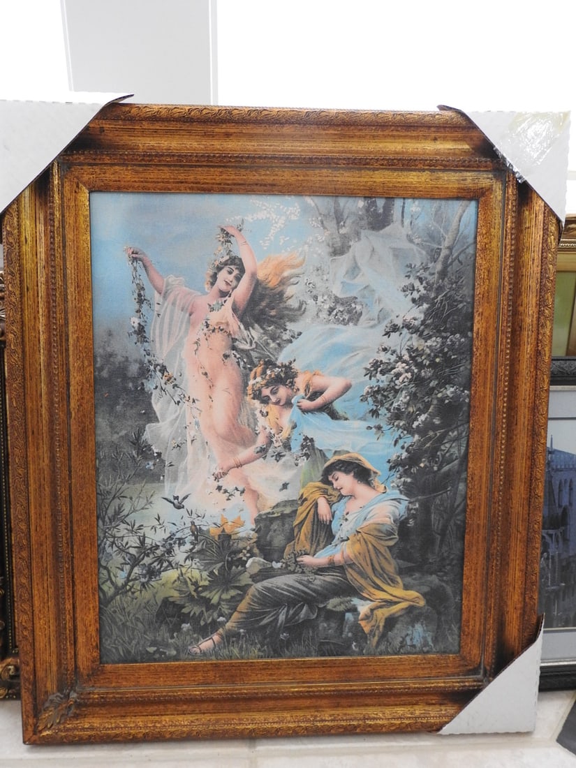 A Midsummer Night's Dream Framed Reprint: Framed A Midsummer Night's Dream reprint in wood frame. Approx. 26 x 22 x 1.25 in.
