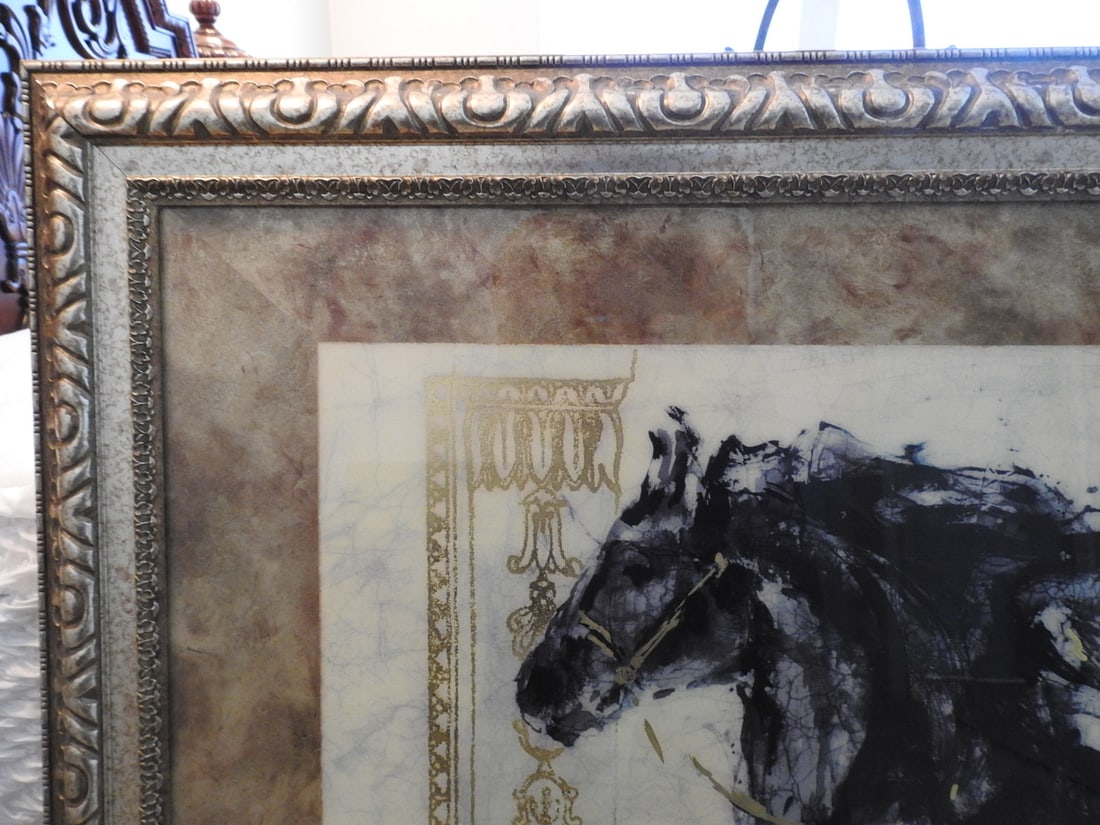 Lepa Zena Large Framed Horse Reprint - 3