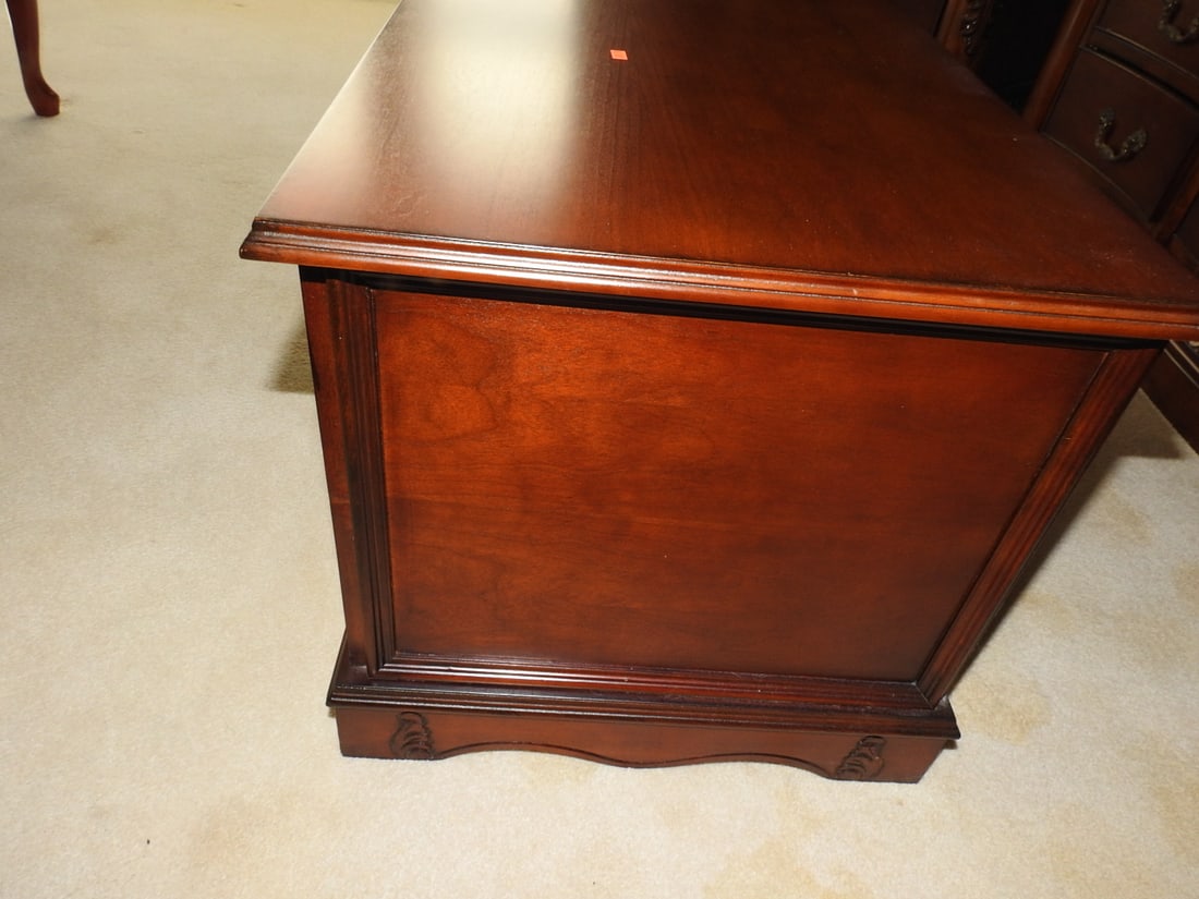 Carved Mahogany Storage Chest - 4