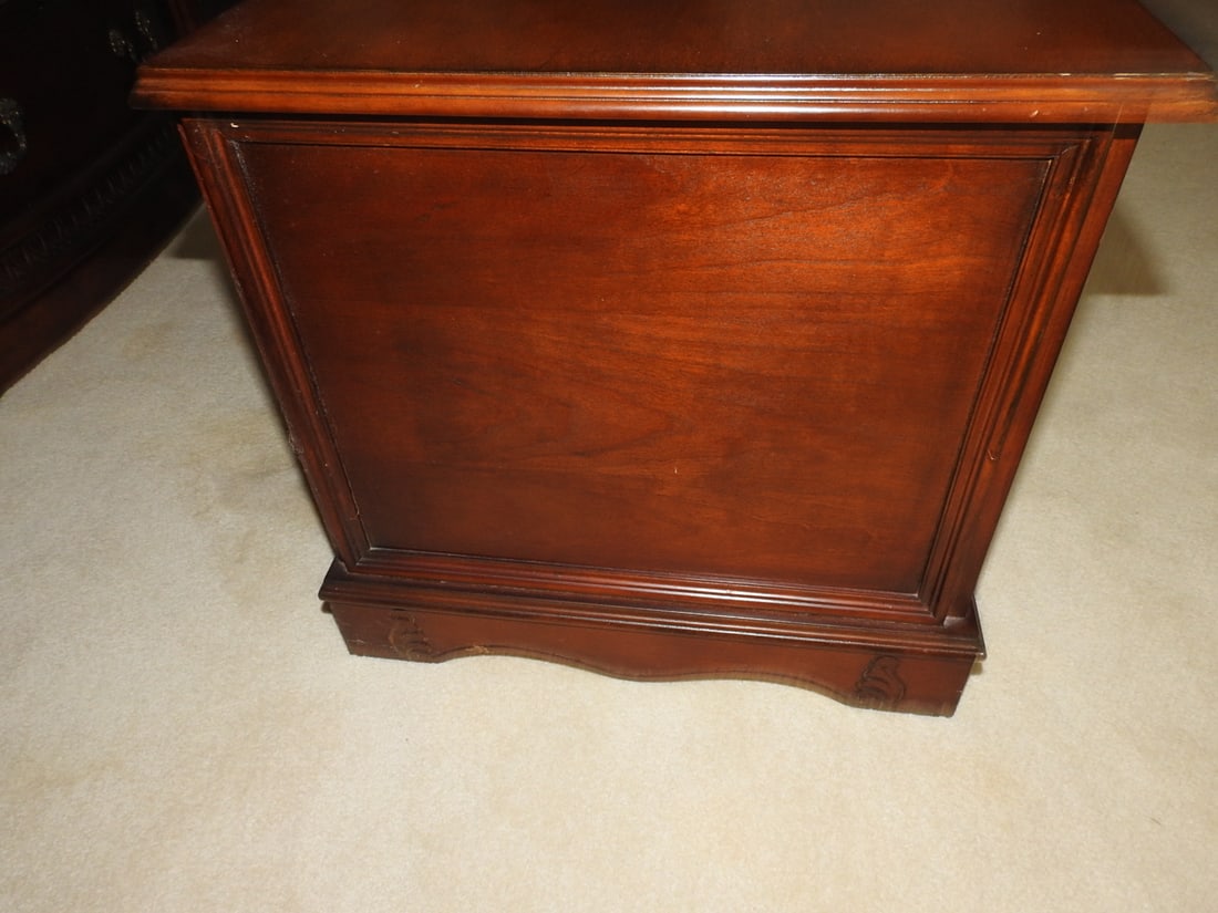 Carved Mahogany Storage Chest - 6