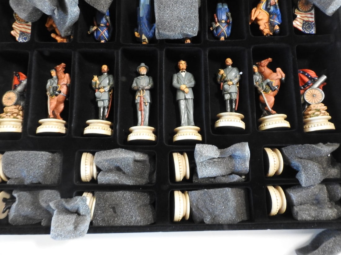 The Chessmates Painted Figural Chess Pieces Set - 10