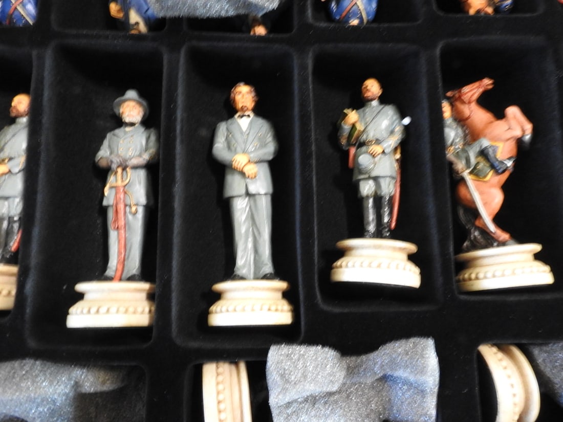 The Chessmates Painted Figural Chess Pieces Set - 12