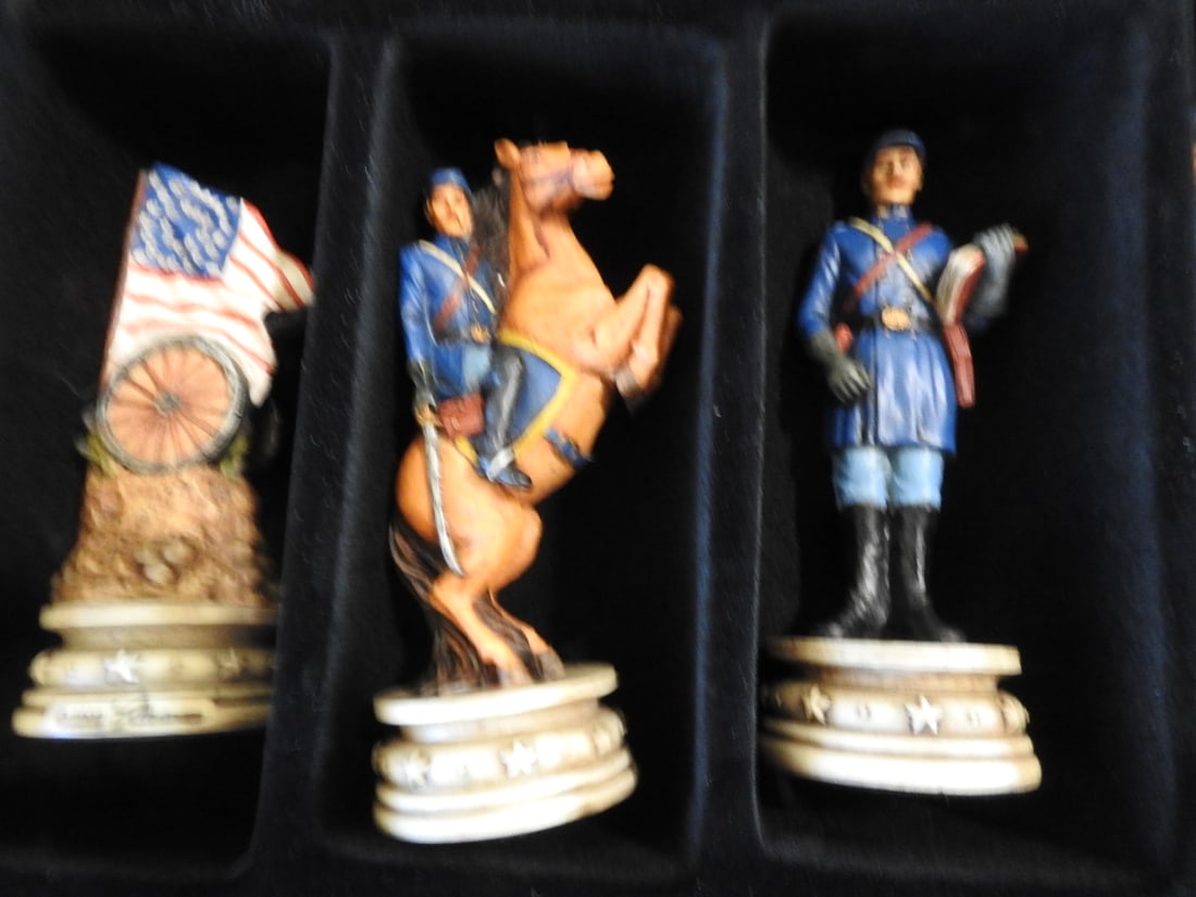 The Chessmates Painted Figural Chess Pieces Set - 6
