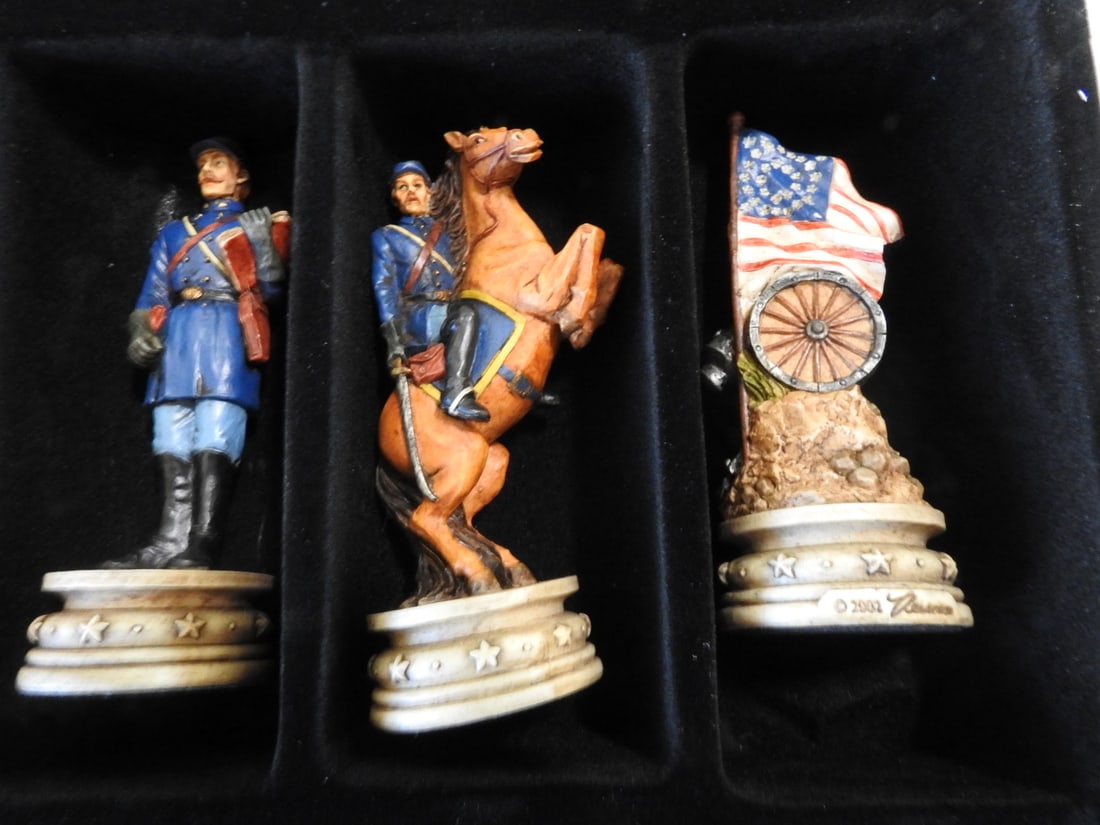 The Chessmates Painted Figural Chess Pieces Set - 8