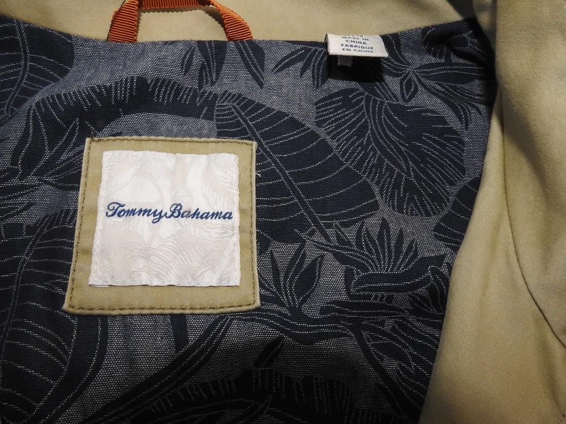 Tommy Bahama Large Khaki Coat - 8