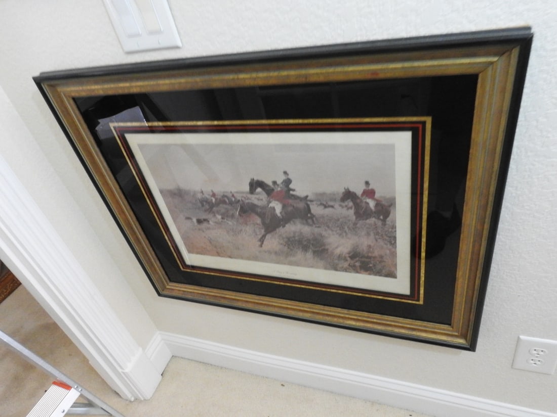 T. Blinks 1907 Fox Hunt Framed Reprint - 4
