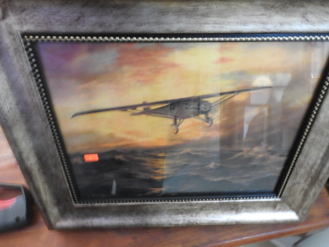 Spirit of St. Louis Framed Aviation Reprint - 3