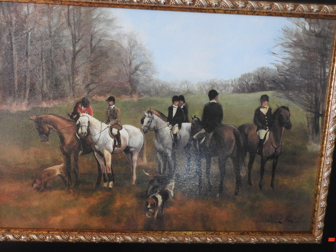 Morning in Millbrook Fox Hunt Framed Reprint - 4