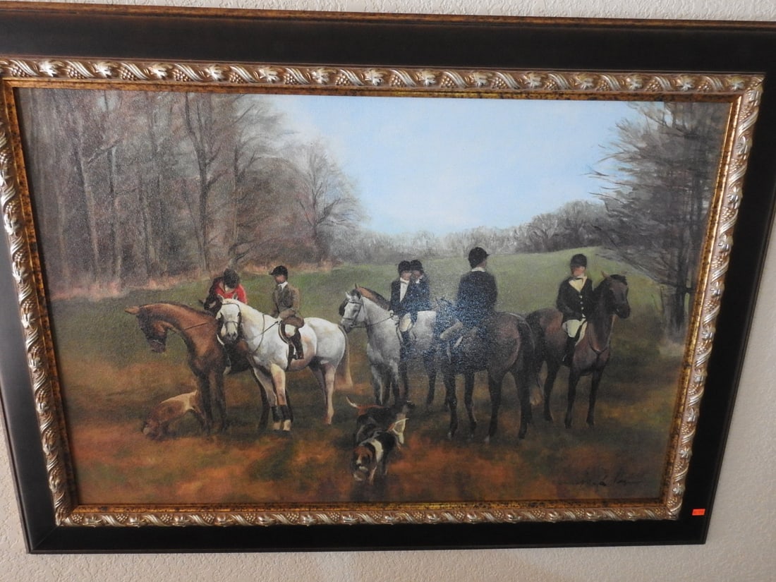 Morning in Millbrook Fox Hunt Framed Reprint - 5