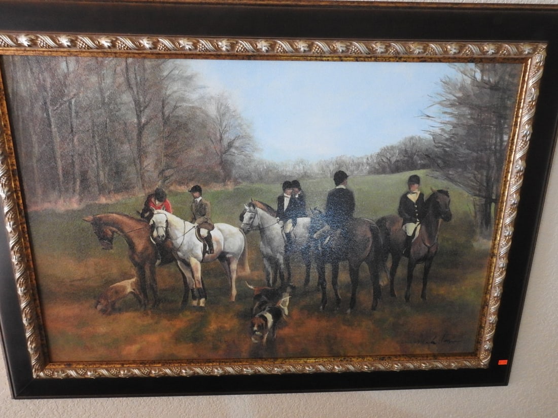 Morning in Millbrook Fox Hunt Framed Reprint - 6