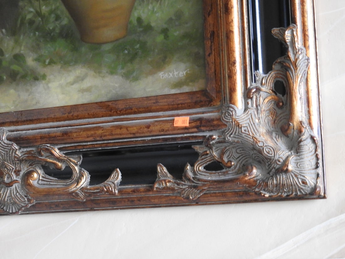 Orphan by the Fountain Framed Oil on Canvas - 5