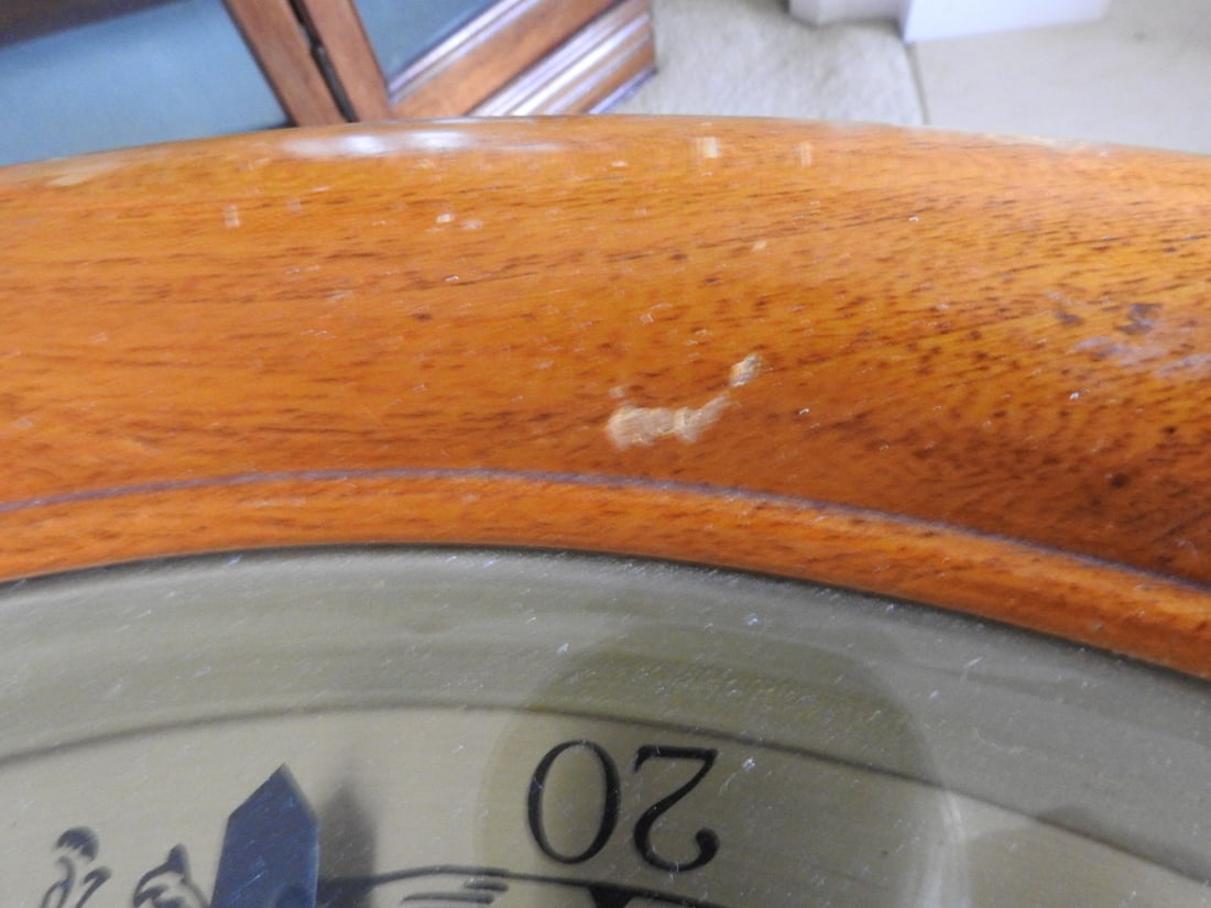 Vintage Gear-Operated Coffee Table Clock - 7