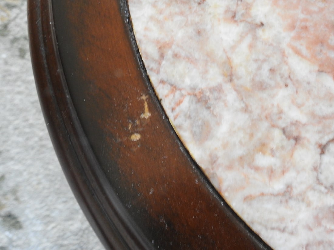 Breccia Pernice Marble Top Plant Stand Column - 4