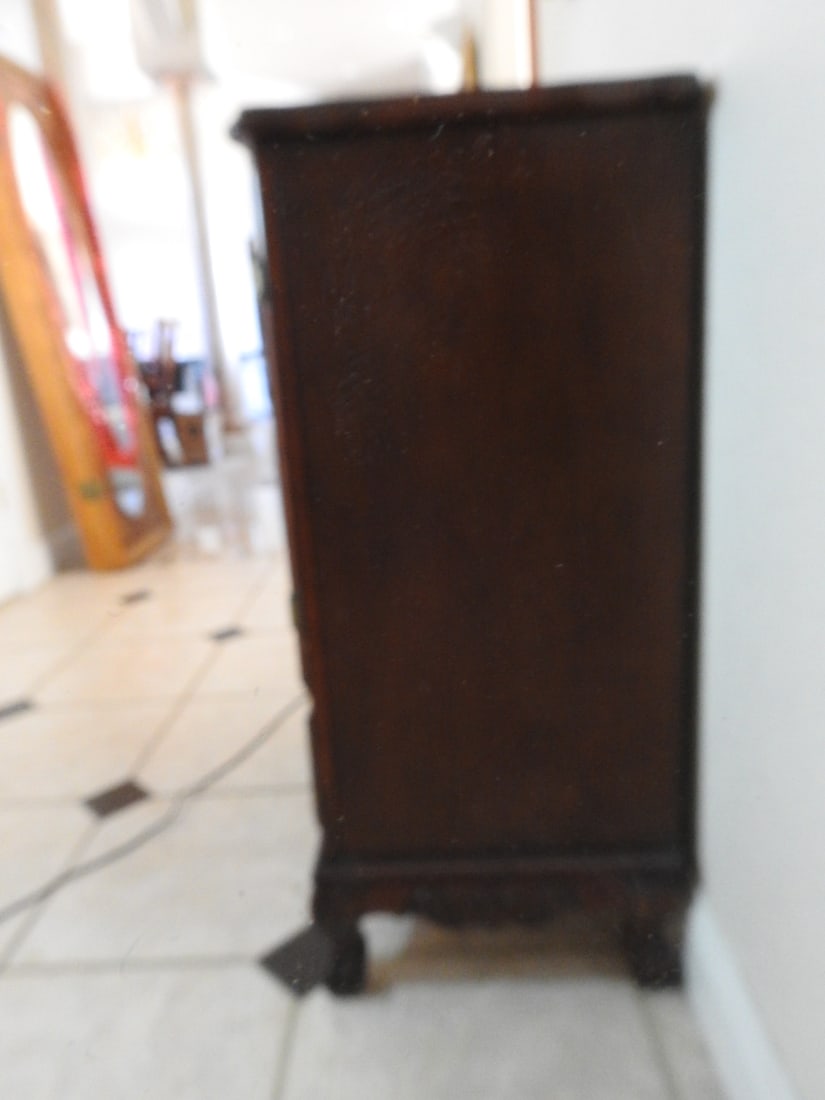 Rococo Style Breccia Pernice Marble Top Two-Door Cabinet - 5