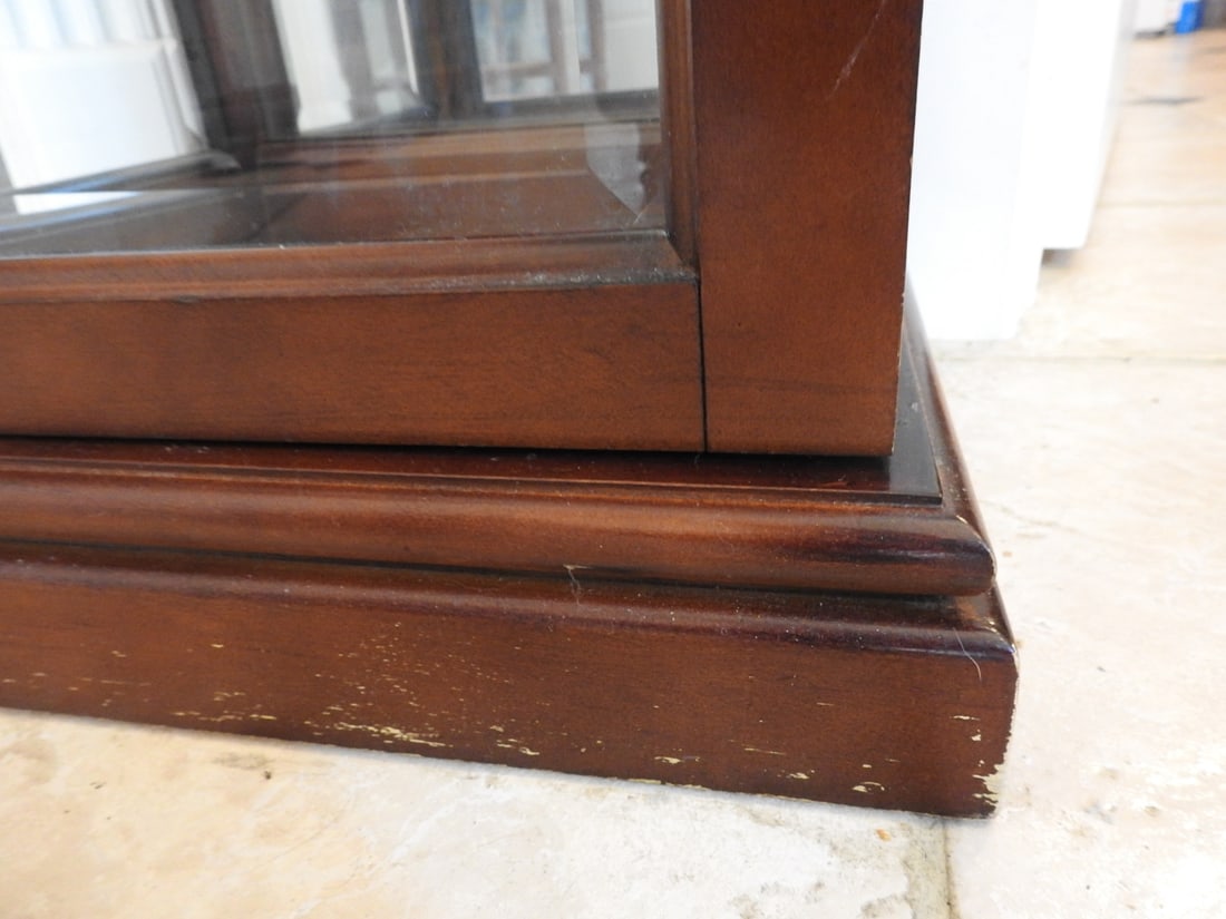 Classical Style Tall Glass Curio Cabinet - 10