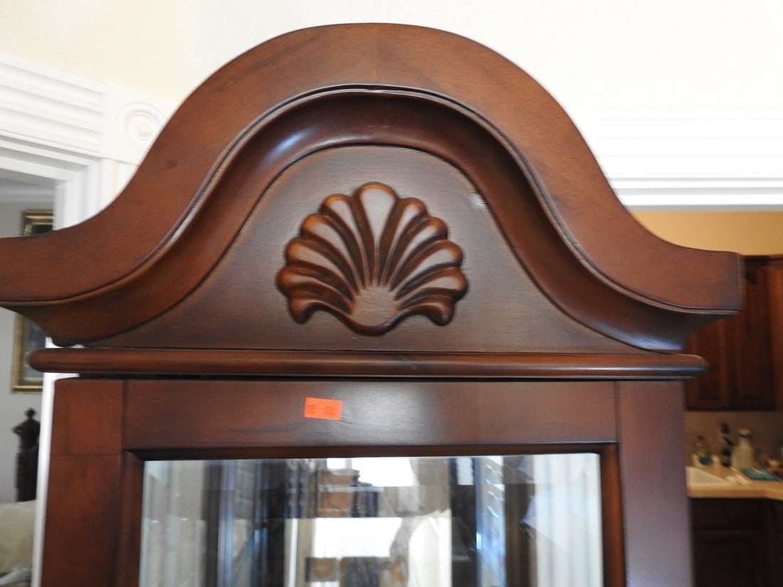 Classical Style Tall Glass Curio Cabinet - 2