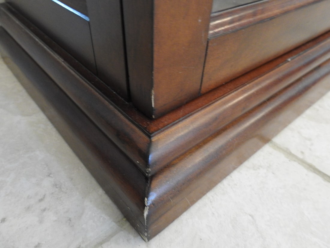 Classical Style Tall Glass Curio Cabinet - 10