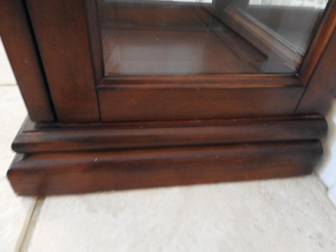 Classical Style Tall Glass Curio Cabinet - 8