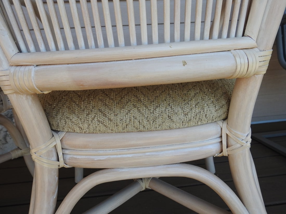 Pair of Bamboo & Rattan Armchairs - 13