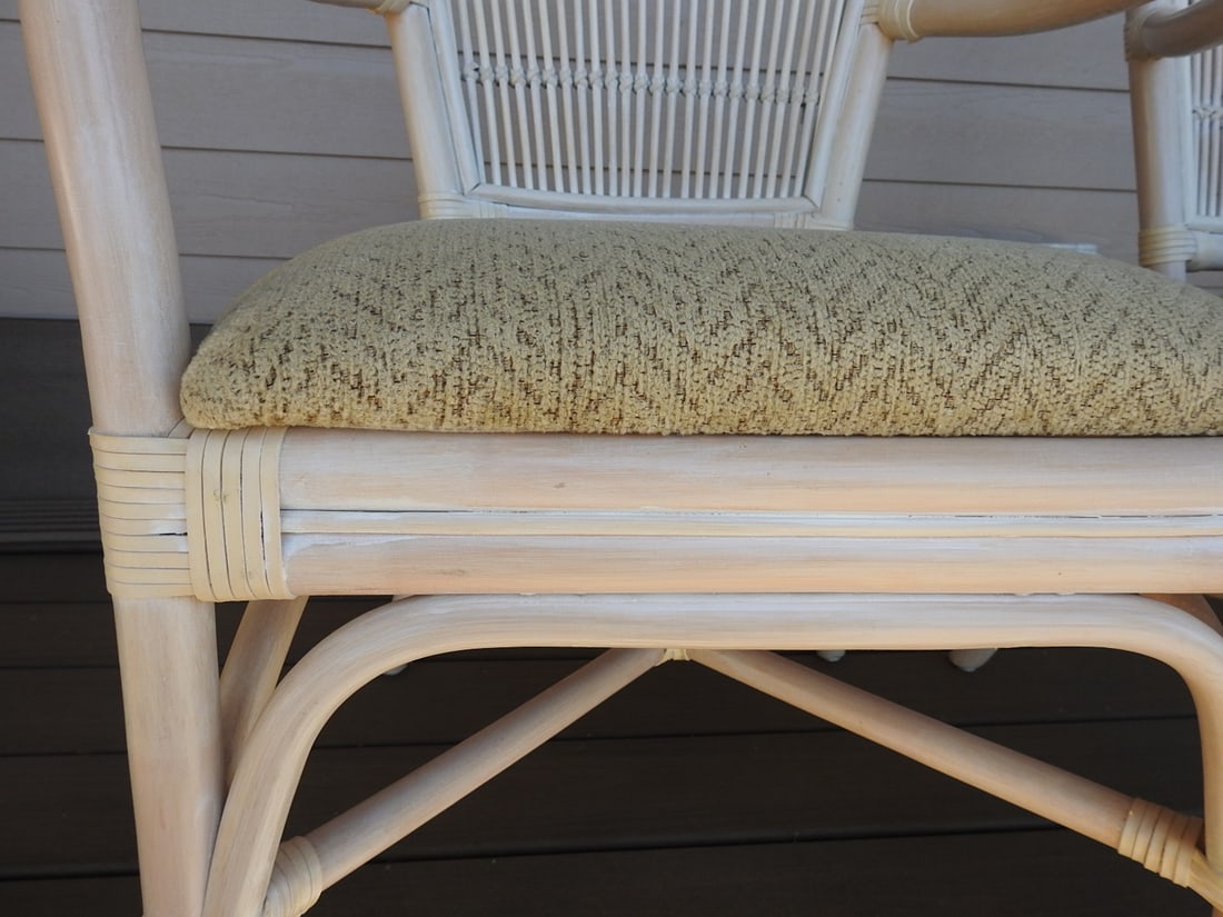 Pair of Bamboo & Rattan Armchairs - 5