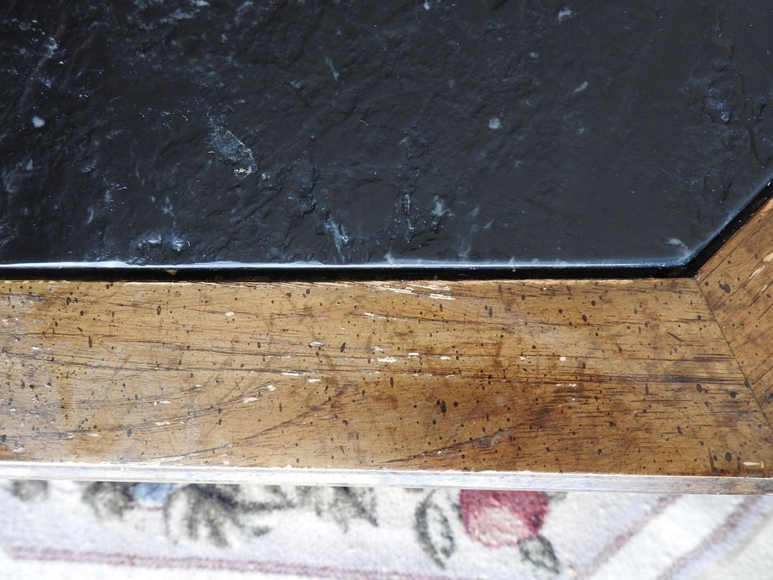 Vintage Octagonal Marble Top Coffee Table - 9
