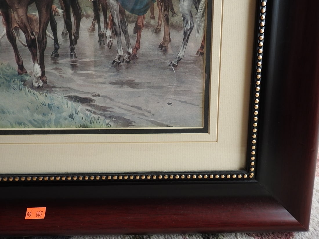 Winter's Morning Fox Hunt Framed Reprint - 2