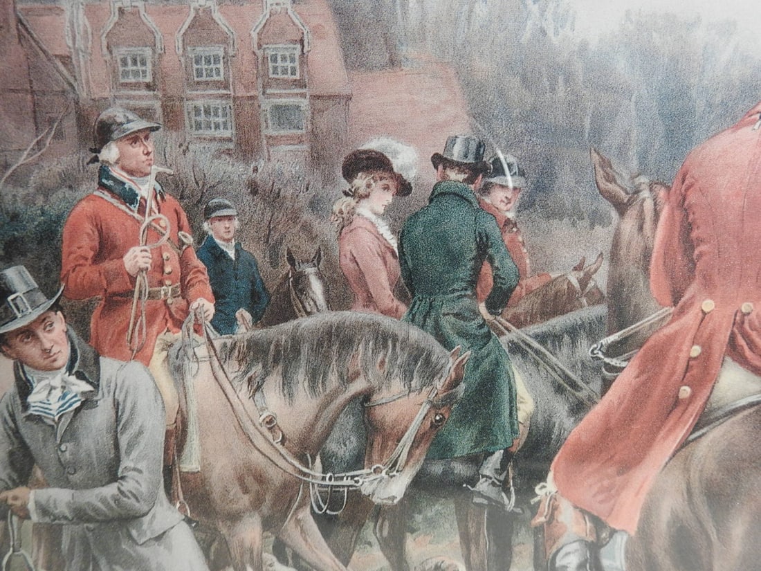 Winter's Morning Fox Hunt Framed Reprint - 3