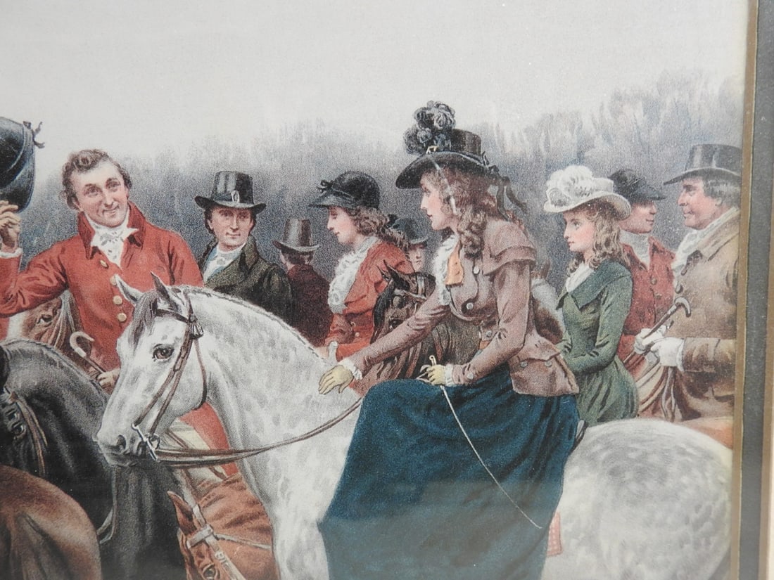 Winter's Morning Fox Hunt Framed Reprint - 4