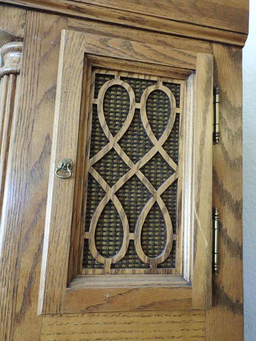 Emperor Oak & Brass Grandfather Clock - 10