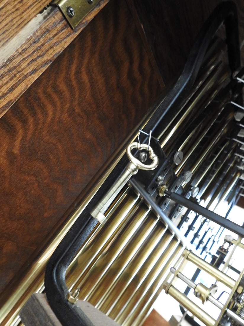 Emperor Oak & Brass Grandfather Clock - 13