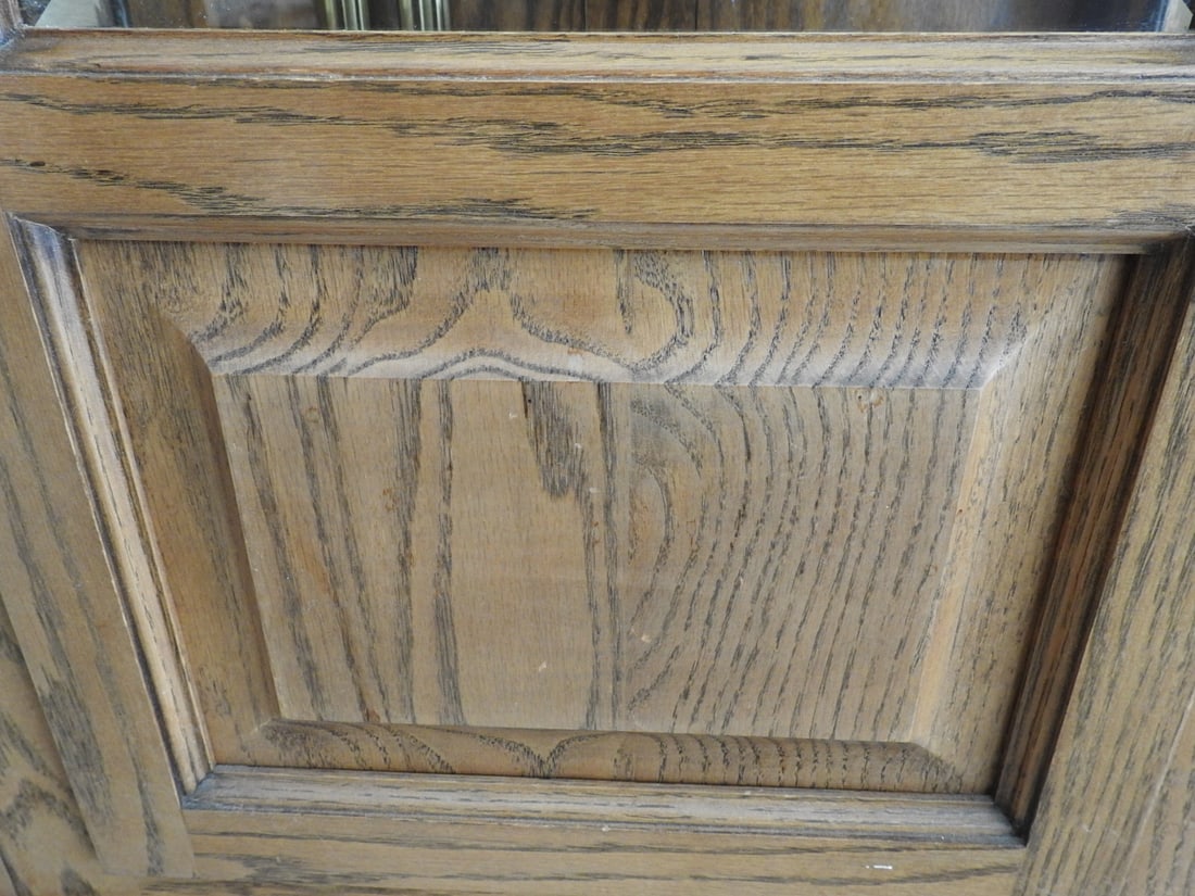 Emperor Oak & Brass Grandfather Clock - 8