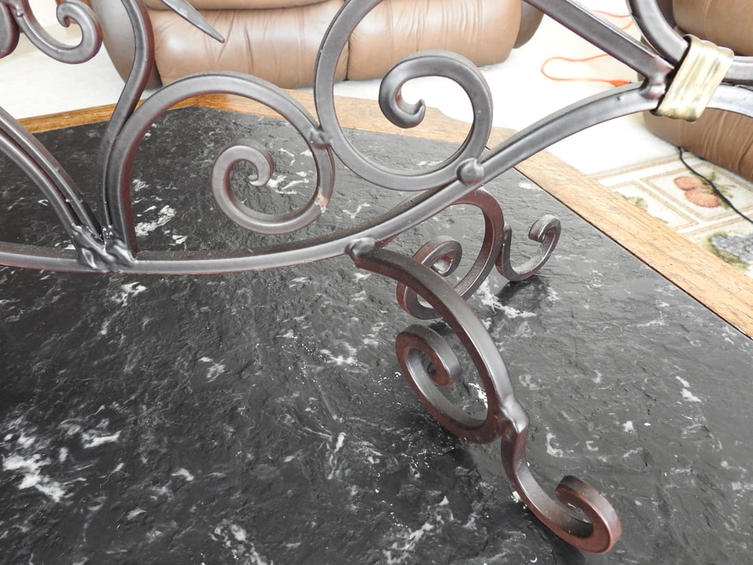 Classical Style Scroll Metal Fireplace Screen - 4