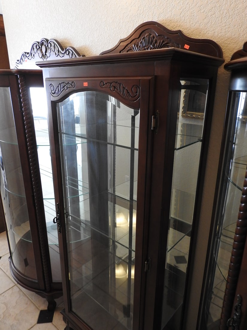Classical Style Glass Curio Cabinet - 2