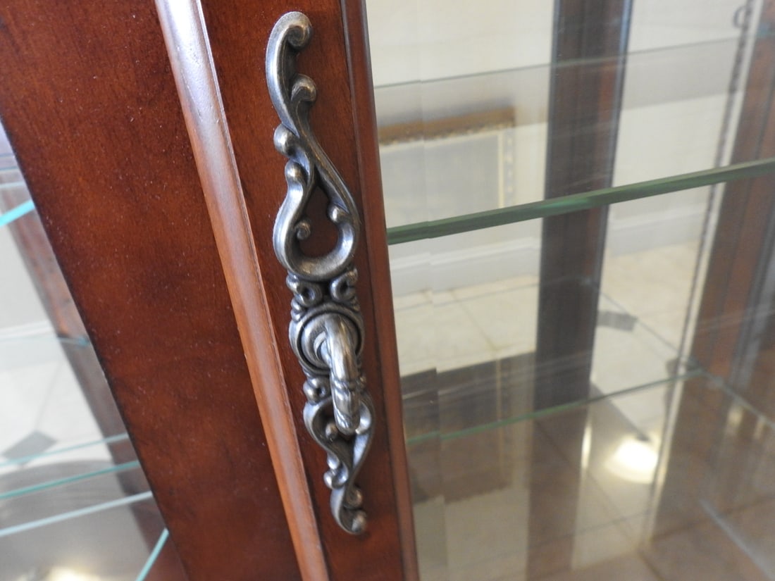 Classical Style Glass Curio Cabinet - 4