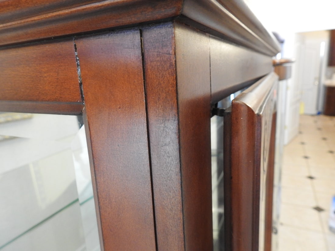 Classical Style Glass Curio Cabinet - 5