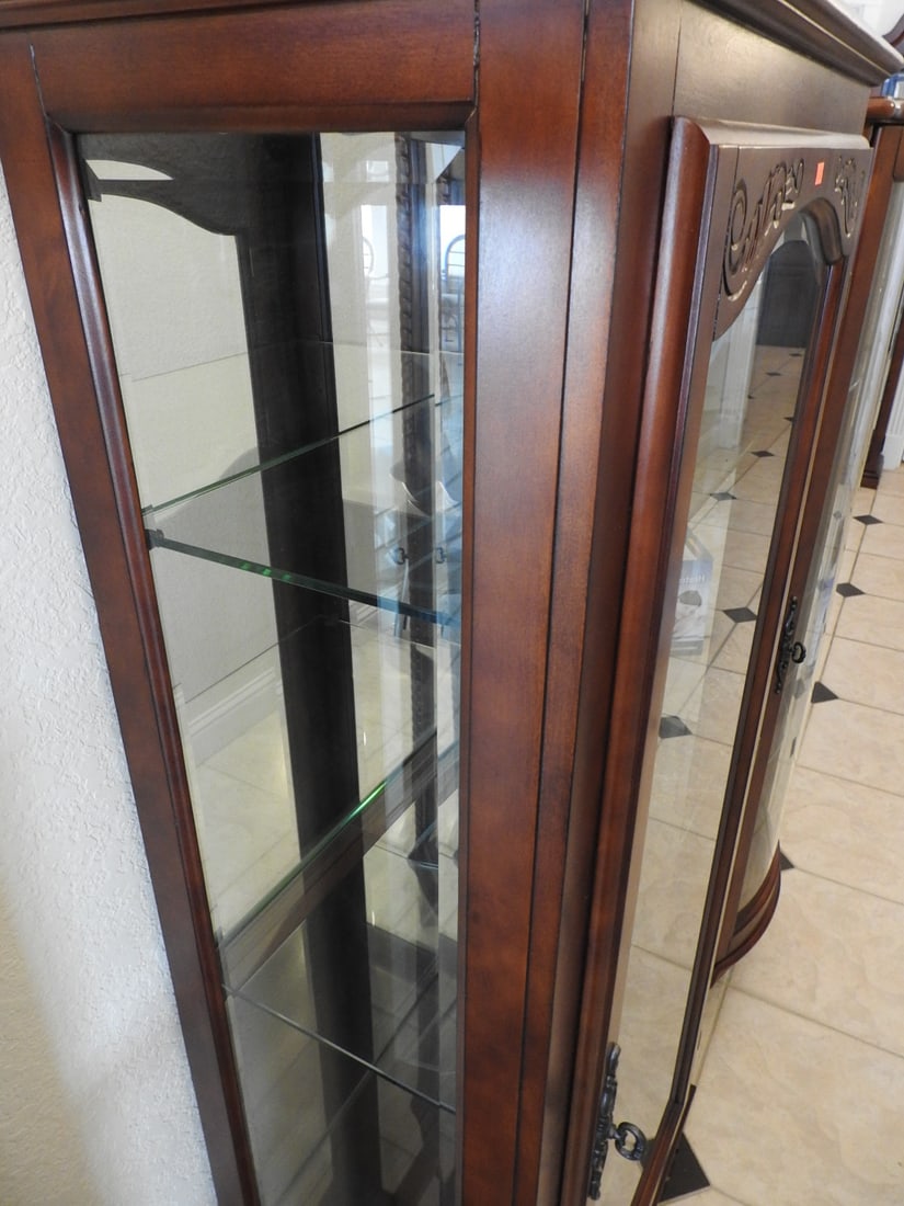 Classical Style Glass Curio Cabinet - 6