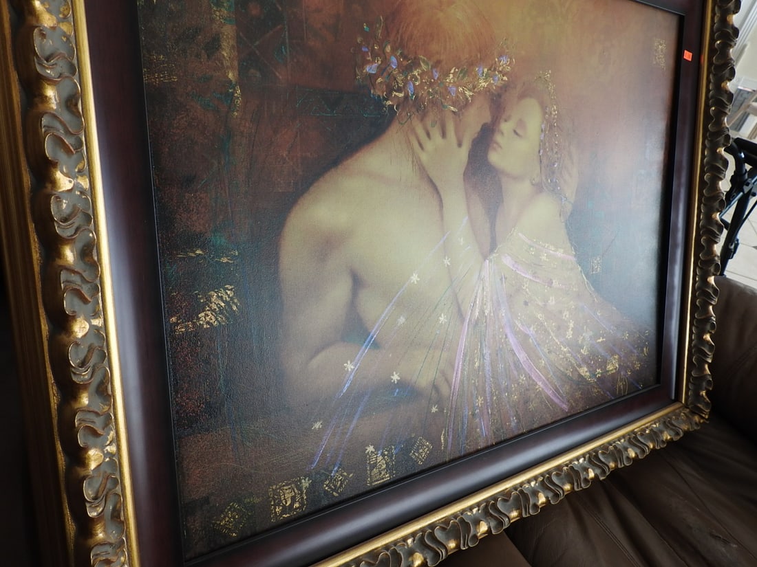Csaba Markus Rhapsody Love Embellished Serigraph - 4
